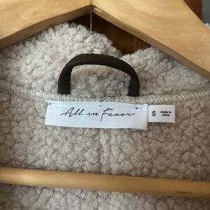 Faux Leather/Shearling Bomber